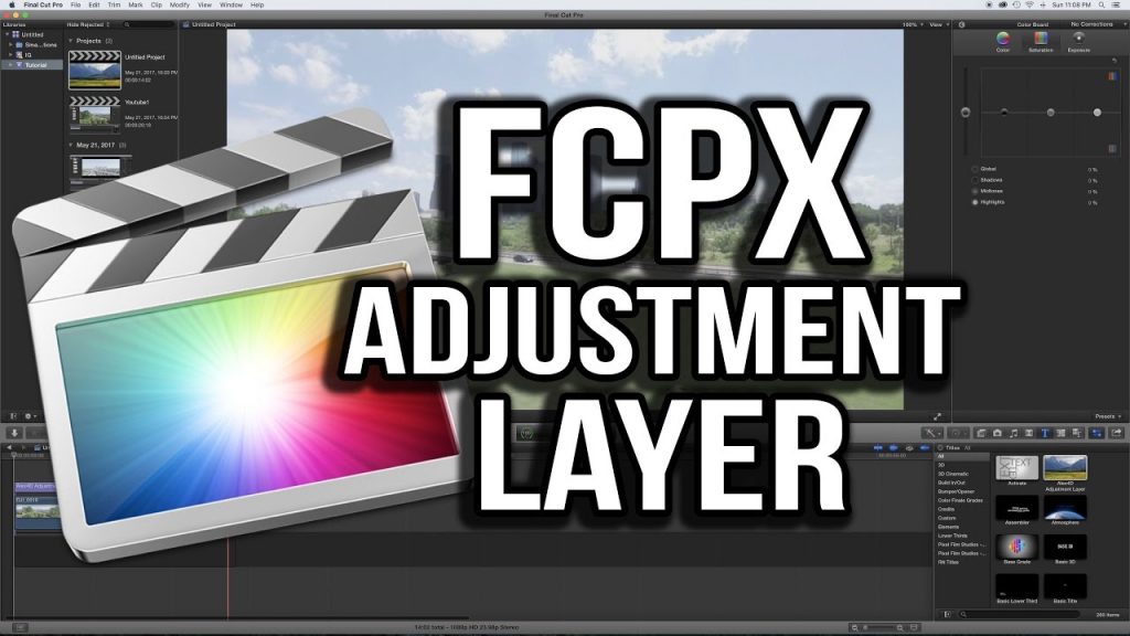 color adjustment final cut pro x